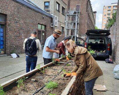 Un deuxième bac potager pour verdir l’asbl JEFAR!